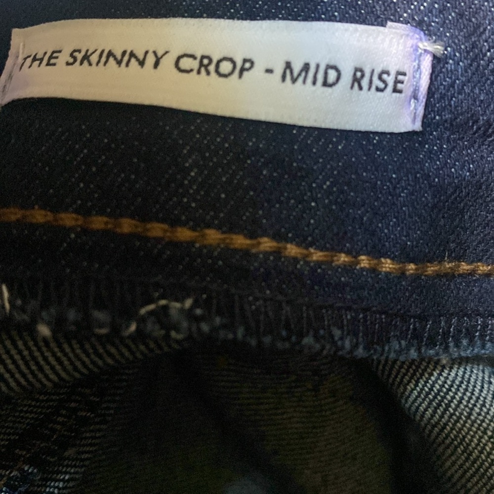 Skinnygirl The Skinny Mid Rise Dark Indigo Wash Cropped Jeans Women’s Petite - Picture 7 of 9